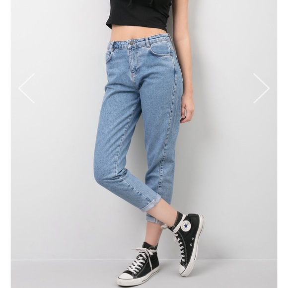 Subdued 100% Cotton High Rise Boyfriend Jeans - Picture 2 of 5